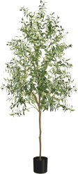 YOLEO Künstlicher Olivenbaum 210cm kunstpflanze Künstliche Pflanzen groß Olivenbaum Künstlich Kunstbaum wie echt für Wohnzimmer Schlafzimmer Büro Deco