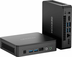 GEEKOM Mini PC Air12 Lite - 12th Gen Intel-N100 (4 Kerne, 4 Threads) Mini PC Windows 11 Pro, DDR4 8GB+256GB SSD Mini Computer mit WiFi 5/Bluetooth 5.1/4K 2 Displays, für Zuhause/Geschäft/Schule