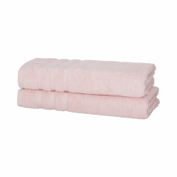 2er Duschtücher Rosé | 50% Bambus & 50% Baumwolle | ÖKO-TEX Standard Zertifiziert | Nachhaltige Premium Qualität 450 g/m²
