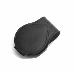 BOBOZHONG Sonnenbrillenhalter für Auto,Tragbar und Langlebig Brillenhalter für Auto Sonnenblende,Magnetische Sonnenbrillenhalter Echt Leder Auto Brillenhalterung,Brillen Halterung Geschenke,Schwarz