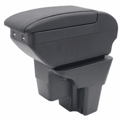 Doppelschicht Armlehne Box Für KIA STONIC Rio 2018-2023 Mittelkonsole Aufbewahrungsbox mit Cup Halter Armlehne Zubehör Schwarz
