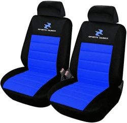 WOLTU 2er Sitzbezüge Auto Einzelsitzbezug universal Größe, Komplettset, blau