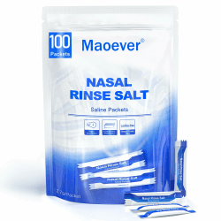 Maoever nasenspülsalz, einzeln 100 Salzpackungen, nasendusche | nasenspülung salz | nasendusche erwachsene | Nasenspülung | Nasennebenhöhlenentlastung | Nasenwaschung