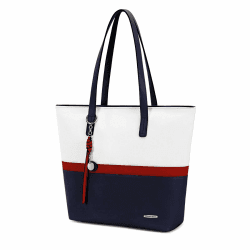 Pomelo Best Handtasche Damen Shopper Groß Damen Tasche für Büro Schule Einkauf Marineblau