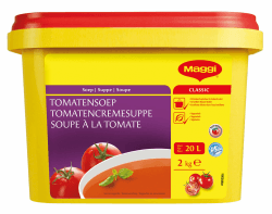 MAGGI Professional Tomatencremesuppe, vegetarisch, Ergiebigkeit 20L, 1er Pack (1 x 2kg ProfiBox)