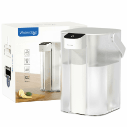 Waterdrop Instant Eletric Wasserfilter Kanne, 3.5L 3 Monate Wasserfilter Outdoor Trinkwasser System, Reduziert Chlor, Blei, Quecksilber, PFAS, PFOA/PFOS, Weiß (mit 1 757 Liter Filter)