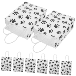 COLLBATH 20st Hundepfoten-süßigkeitsbeutel Geschenktüten Für Welpen Geburtstags-süßigkeitenbox Süßigkeitentüten Mit Pfotenabdruck Kekstüten Hündchen Kraftpapier Süssigkeit Brautjungfer