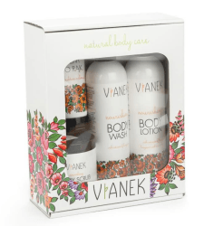 VIANEK Nährende Körperpflege Set - Geschenkset für sensible Körperhaut - Pflegeset mit Naturkosmetik für Frauen und Männer