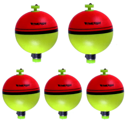 THKFISH Eva Angelposen Set, 8PCS Leuchtposen, Schwimmer Angeln, Slip Posen für Salzwasser und Süßwasser, Waggler Posen in Gelb & Rot, Hechtpose, Forellen Posen, Angelzubehör Posen, 90/117/137 cm