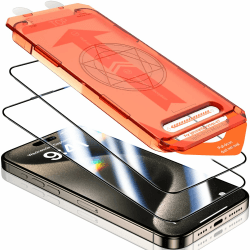UniqueMe für iPhone 15 Pro für Panzerglas, Full Screen Schutzfolie, Unzerbrechlich Bruchsicher,Kein Staub Keine Blasen, Panzer Schutz Glas Folie für iPhone 15 Pro Displayschutzfolie