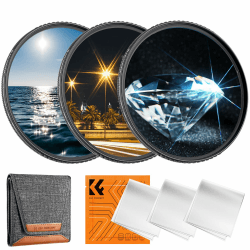 K&F Concept Nano K-Serie 49mm Sternfilter 4 Punkte, 6 Punkte, 8 Punkte für Sternenlichteffekte
