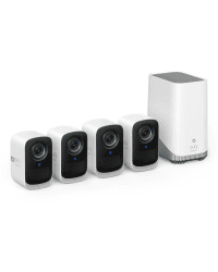 eufy Security eufyCam S300 3C,Überwachungskamera aussen,4K kabellose mit Gesichtserkennung und K.I, Farbige Nachtsicht,Erweiterbarer Speicher auf 16TB, Überwachungskamera Set 4+1,Gebührenfreie Nutzung