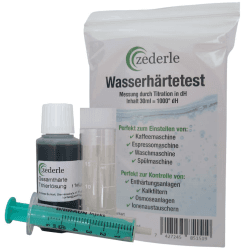 zederle Wasserhärte Test Set 1x 30 ml (entspricht 1000 Tropfen) – sehr ergiebig 40-500 Messungen - schnell, einfach und präzise die Wasserhärte messen - Gesamthärte Test Made in Germany