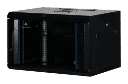 6 HE 19 Zoll - 19" Wandschrank - Serverschrank - Netzwerkschrank - mit Glastür (BxTxH) 600x440x368mm - NEU! 19Power GmbH