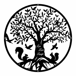 LIUCONGBD Baum des Lebens Wandkunst Dekor, 30cm Metall Vogel Wandkunst Dekoration, Round Lebensbaum Wanddekoration, Wand Skulptur Hängen für Garten Wohnzimmer Indoor Outdoor Haus Dekoration