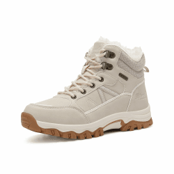 Ripord Damen Winterschuhe Winterstiefel Warm Trekking Wanderschuhe Schneestiefel Beige 39 EU