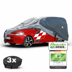 WALSER Premium Abdeckplane Auto All Weather Plus, Abdeckplane wasserdicht, Bus Abdeckplane, Transporter Abdeckplane M kompatibel mit VW Caddy, Ford Transit/Tourneo, Renault Kangoo