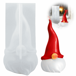 DOWNDRIFT Silikonform Weihnachtswichtel, 3D Weihnachtswichtel Silikon,Wichtel Silikonform Silikonform Wichtel für Seife Kerze Aromasteinen Winter Weihnachtsschmuck