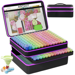 ARTDOT 5D Diamond Painting zubehör Boxen, 420 Stück Diamond Painting Aufbewahrungsbox für Diamond Painting Bilder Steine Samen Schmuck Strass Perlen DIY Handwerk Als Geschenk