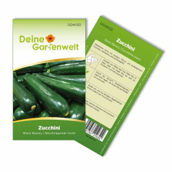 Zucchini Black Beauty Samen - Cucurbita pepo - Zucchinisamen - Gemüsesamen - Saatgut für 8 Pflanzen