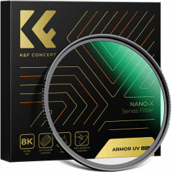 K&F Concept Nano X-Serie Armor UV Filter 52mm, Explosionsgeschützter UV-Filter Schutzfilter