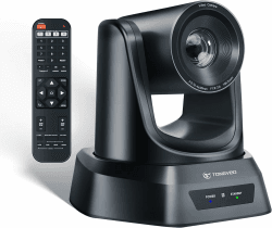 TONGVEO 10x Optischer Zoom HDMI/USB PTZ Kamera 1080P 60fps Konferenzkamera für OBS vMix YouTube Live Streaming Skype Zoom Videokonferenz