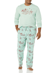 Amazon Essentials Disney | Marvel | Star Wars Herren Schlafanzug-Schlaf-Sets Flanell XS Mickey Winter - Mens