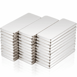 32 Stück Magnete Stark, 20x8x1,5mm Neodym Magnete Extra Stark, Magneten für Magnettafel, Super Stark Seltenerdmagnete, Magnet Rechteckig für Küchenschrank, Büro, Whiteboard Magnet Magnetplatten