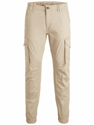 JACK & JONES Male Cargo-Hose Slim Fit Cargo-Hose 30W / 34L Beige