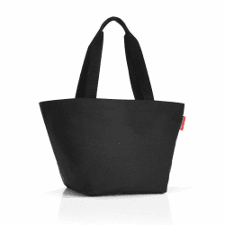 reisenthel shopper M schwarz – Geräumige Shopping Bag und edle Handtasche in einem – Aus wasserabweisendem Material