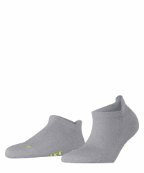 FALKE Damen Cool Kick Sneaker Sneakersocken schnelltrocknendes atmungsaktives nachhaltiges Funktionsmaterial leichte Polsterung Plüschsohle kühlend bequem sportlich flache Naht 1 Paar 39-41 Grau Light Grey Melange 3775