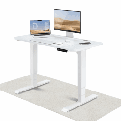 Desktronic Höhenverstellbarer Schreibtisch (120x60cm) - Schreibtisch Höhenverstellbar Elektrisch mit Flüsterleisem Dual-Motor & Touchscreen - Hohe Tragfähigkeit - Stehtisch HomePro