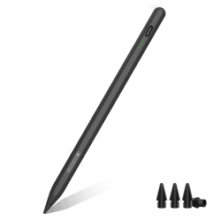 MYSTILUCK Stift für iPad 9th&10th Generation, 13 Minuten Schnellladung, Pencil für Apple iPad (2018-2024) 10/9/8/7/6. Gen, iPad Pro 12,9/11/13-Zoll M4, iPad Air 3/4/5/M2, iPad Mini 5/6 (Schwarz)