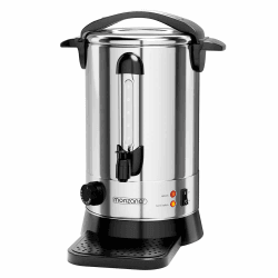 Monzana® Glühweinkocher 6,8L mit Zapfhahn Auffangschale Edelstahl Temperatureinstellung 30-110°C Heißgetränkespender Punschkocher Heißgetränkeautomat