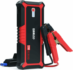 GOOLOO GP3000 Starthilfe Powerbank,3000A Tragbares Starthilfe für bis zu 9,0L-Gas und 7,0L Diesel, 12V SuperSafe Lithium Batterie Booster Auto Starthilfe mit USB-Schnellladung