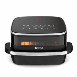 Tefal FW4018 Easy Fry XL Surface große Heißluftfritteuse, geräumiger Korb, Sichtfenster, kompaktes Design, Digitalpanel, Extra-Crisp-Technologie, vielseitig, Schwarz