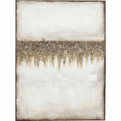 Kare Design Acrylbild Abstract Fields, Graublau/Erdtöne, Leinwandbild, Canvas, Massivholz Rahmen, Acrylfarbe, handgemalt, Abstrakt, Modern, Wohnzimmer, Schlafzimmer, Flur,120x90 cm (L/B)