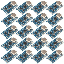 AITRIP 20 Stück Typ-c USB 5V 1A 18650 Lithium-Akku-Lademodul Ladeboard mit zwei Schutzfunktionen