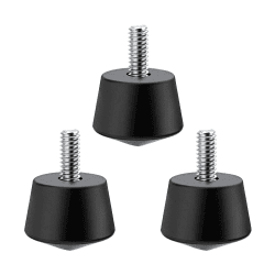 K&F Concept Universal Anti-Rutsch Gummi Stativfuß Spikes, Kompatibel mit 1/4 Zoll Gewinde Stativ/Einbeinstativ-Füße Ersatzteile (3 Stück)
