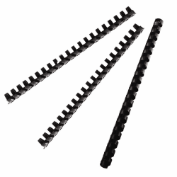 FELLOWES APEX BLACK PLASTIC COMB 8MM