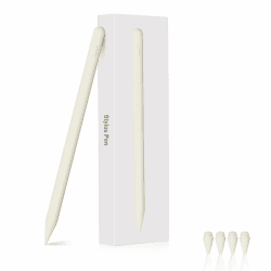 Stylus Stift kompatibel mit iPad Pencil, Stylus für iPad (2018-2024), Stift kompatibel mit iPad/iPad Pro/iPad Mini/iPad Air, mit Kippfunktion und magnetisch, empfindlich. Aprikose