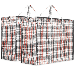 Deco Express Storage Bag, Jumbo Travel Organizer Tasche mit stabilem Reißverschluss und Griffen, große garment bag, vielseitige klamotten aufbewahrung Tasche, 76 x 59 x 24 cm, 2er-Pack