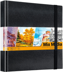 Skizzenbuch PU Hardcover: Ohuhu 78 Blatt/156 Seiten Sketchbook für Künstler - 210mm×210mm Dickes Papier(200gsm) Zeichenblock Dauerhaftes Säurefreies für Bleistifte Kohle Marker Pastell Acryl Aquarell