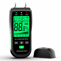 Feuchtigkeitsmessgerat Feuchtigkeitsmesser Detector Feuchtigkeitsdetektor Detector Pin-Typ Holzfeuchtemessgerat hörbarer Feuchtigkeitsmesser furHolz Brennholz wande Baustoffen
