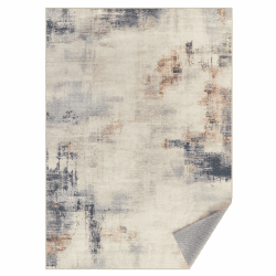 SONGMICS HOME Teppich, 160 x 230 cm, Wohnzimmerteppich, Rutschfester Teppich, moderner Abstrakter Stil, für Wohnzimmer, Küche, Flur, Esszimmer, maschinenwaschbar, Kamelbraun TAR077K01