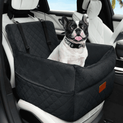 Hunde Autositz für kleine bis mittlere Hunde, Waschbarer hundesitz Auto mit Aufbewahrungstaschen, Ansteckbare Leine,verdickter Hundeautositz Hunde Sitzerhöhung Hundebett Auto für Rückbank Vordersitz