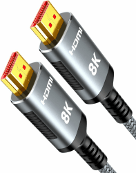 Highwings HDMI Kabel 15Meter 8K, HDMI 2.1 Kabel 48Gbps Ultra Highspeed 8K@60Hz 4K@120Hz 7680P HDR10 eARC DTS:X 3D HDCP 2.2&2.3, Kompatibel mit PS5/4/3 X-Box HDTV Blu-ray Player