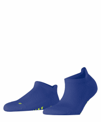 FALKE Damen Cool Kick Sneaker Sneakersocken schnelltrocknendes atmungsaktives nachhaltiges Funktionsmaterial leichte Polsterung Plüschsohle kühlend bequem sportlich flache Naht 1 Paar 39-41 Blau Imperial 6065