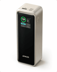 Anker Prime Powerbank, 27.650mAh (250W) 3-Port Powerbank, Mit App, Kompatibel mit MacBook Pro/Air, iPhone 15/14 Serie, Galaxy, Dell, AirPods, und mehr (Ladestation separat erhältlich) (Gold)