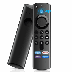 Fernbedienung Ersatz(3th Gen), Fernbedienung mit Sprachsteuerung für Smart TV-Stick(2nd Gen/3rd Gen/Lite/4K Max)/Smart TV Cube (1st Gen/2nd Gen/3rd Gen) Kompatibel mit AMZ Streaming Media Devices